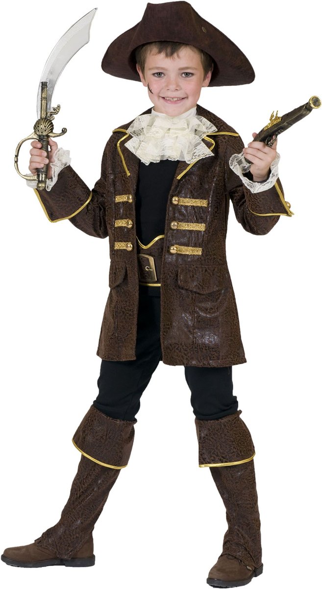 Piraat & Viking Kostuum | Piraat Pecunia Kostuum Jongen | Maat 164 | Carnaval kostuum | Verkleedkleding